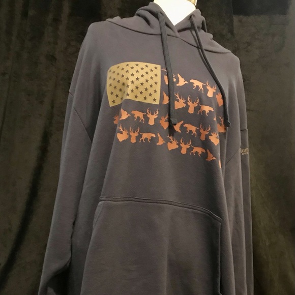 Columbia Men’s Grey Game Flag Hunting Hoodie- XXL - Picture 1 of 12